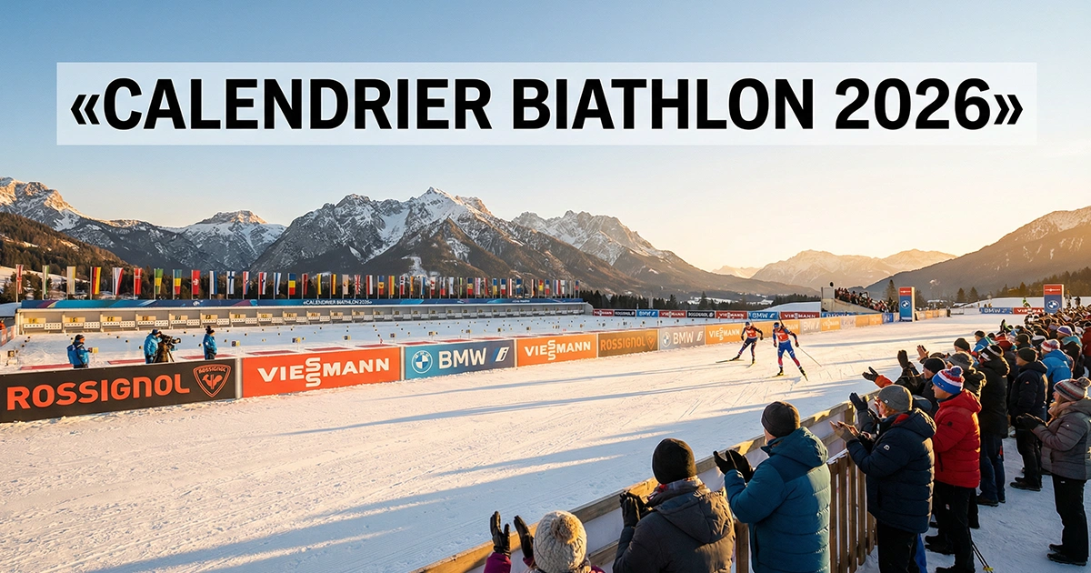 Calendrier des compétitions de biathlon 2025-2026 : Coupe du monde, JO et Championnats du monde